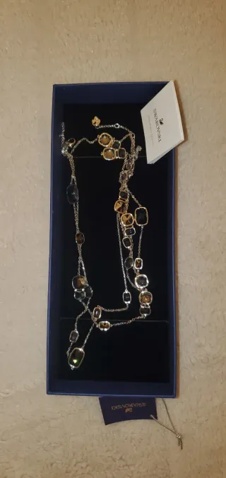 Confezione regalo collana Swarovski blu