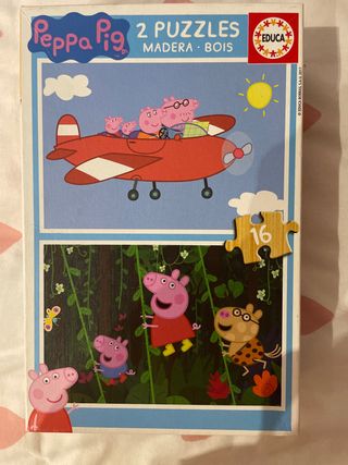 2 Puzzles Peppa Pig Madera Educa