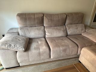 Sofá 3 plazas con chaiselongue