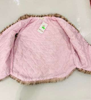 Gilet pelliccia ecologica maculato bambina 14 anni