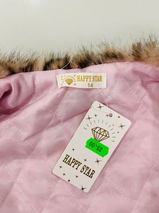 Gilet pelliccia ecologica maculato bambina 14 anni