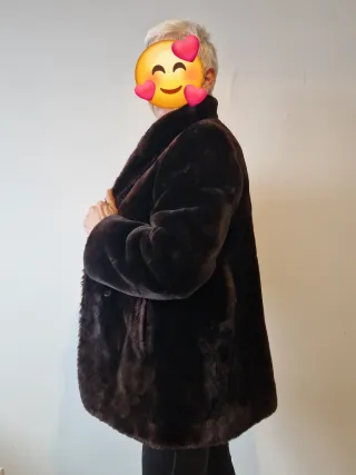 Chaquetón Mouton Marrón