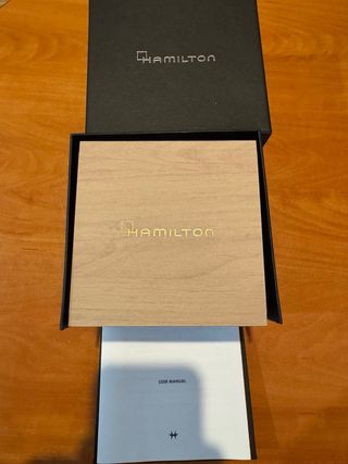 Reloj Hamilton Automático Negro/Plateado.