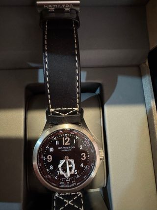 Reloj Hamilton Automático Negro/Plateado.