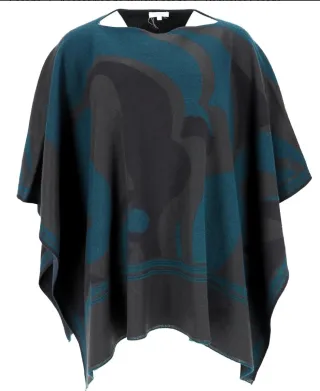 Poncho Escada Impreso Multicolor talla única