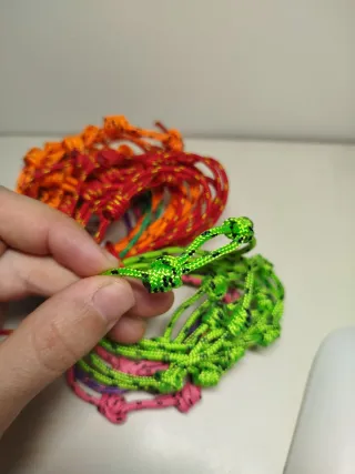 Pulsera cordino 3mm hecha a mano