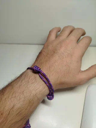 Pulsera cordino 3mm hecha a mano