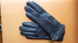 Guantes de Piel Negros