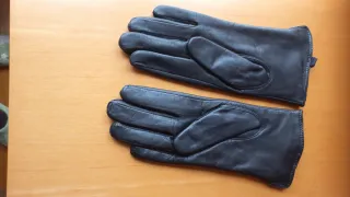 Guantes de Piel Negros