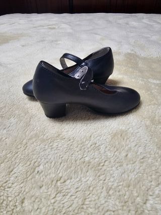 Zapatos Flamenco Niña Negro