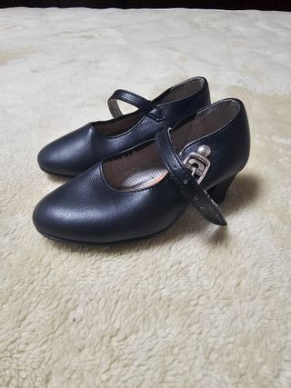 Zapatos Flamenco Niña Negro