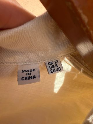 Camisa vaquera Superdry color crema. Talla EU 40