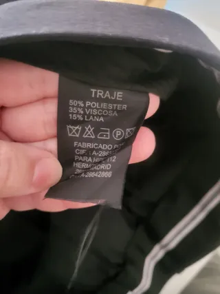 Traje de chaqueta hombre azul marino