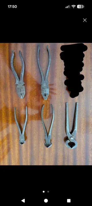 Lote de Alicates y Tenazas Antiguos