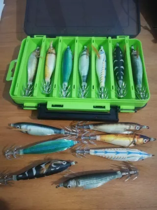 Señuelos para pesca de calamar