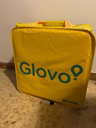 Mochila Glovo repartidor amarilla