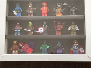 Cuadro Figuras Lego Marvel y DC