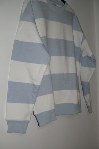 Camisola Pull&Bear Listrada Azul e Branca