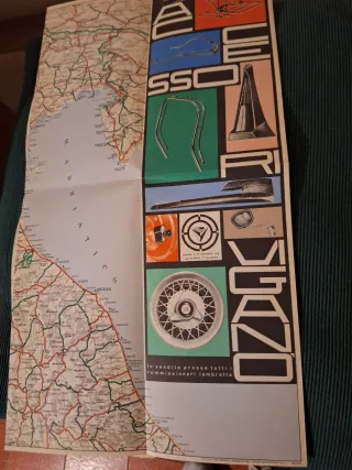 Lambretta Club "Italia" carta stradale 1960