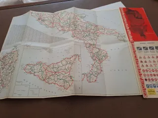 Lambretta Club "Italia" carta stradale 1960