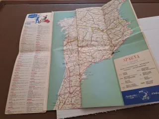 Lambretta Club "Italia" carta stradale 1960