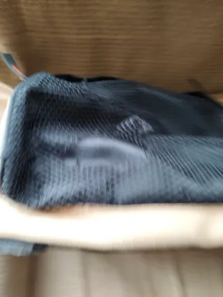 Bolsa de viaje grande beige y negra