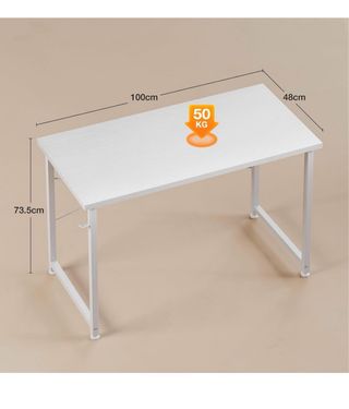 Mesa de estudio/ordenador blanca.