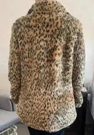 Abrigo peluche animal print Lefties T-M
