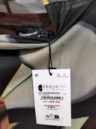 Vestido desigual multicolor naranja