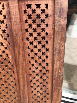 Biombo oriental de madera