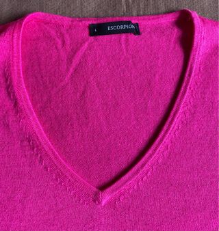 Jersey Escorpión Lana Fucsia Talla L