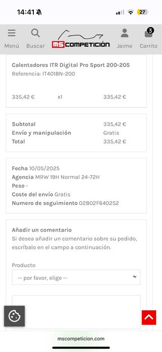 Calentadores Neumáticos ITR Digital Pro Sport 205