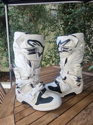 Botas Alpinestars Tech 7 Branco - Tam. 42