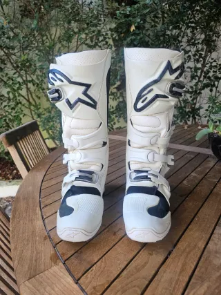 Botas Alpinestars Tech 7 Branco - Tam. 42