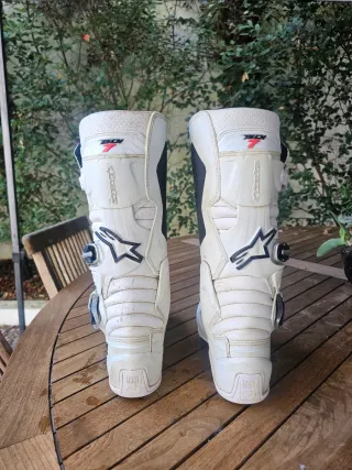 Botas Alpinestars Tech 7 Branco - Tam. 42