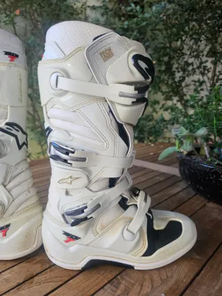 Botas Alpinestars Tech 7 Branco - Tam. 42