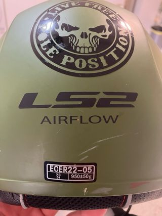Casco LS2 Verde Militar  Talle XS 54