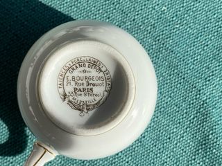 Juego Tazas y Cafetera Limoges Porcelana