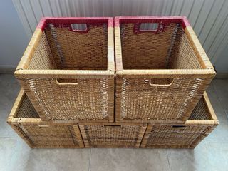 Cestas de mimbre IKEA (5 unidades)