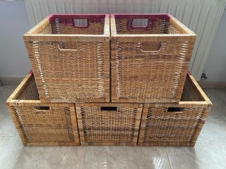 Cestas de mimbre IKEA (5 unidades)