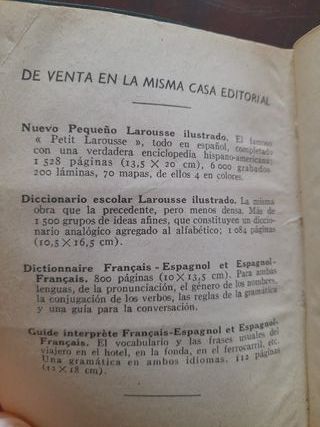 Diccionario francés-español Larousse antiguo