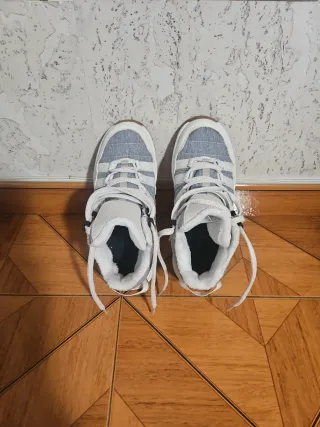 Botas Nieve/Apreski/Montaña Gris/Blanco