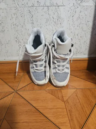 Botas Nieve/Apreski/Montaña Gris/Blanco