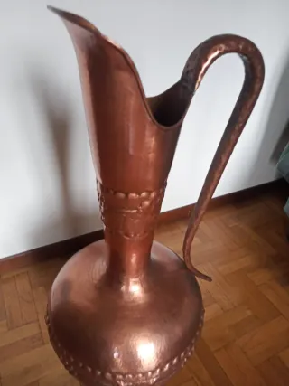 Grande Vaso Anfora Rame Decorato