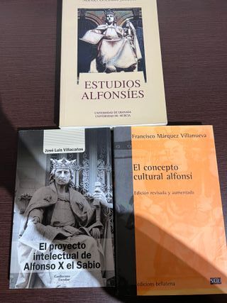 Lote libros Alfonso X el Sabio