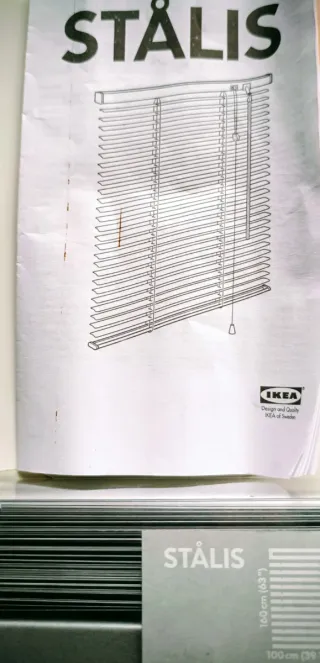 Persiana Veneciana IKEA STÅLIS Gris aluminio