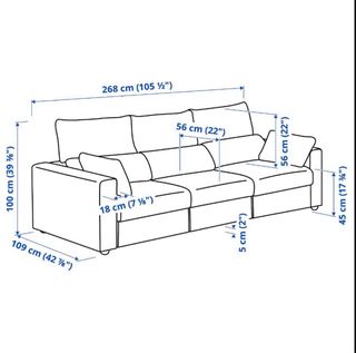 Sofá 3 plazas IKEA ESKILSTUNA - En garantía