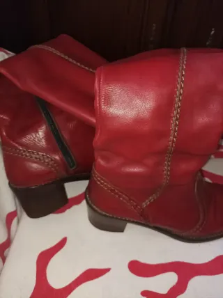 Stivali donna rossi usati vintage