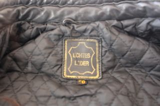 Chaqueta Vintage de cuero negra