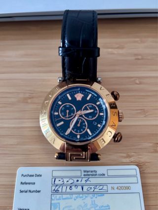 Reloj Versace Negro/Dorado